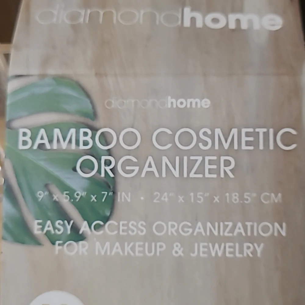 Bamboo & Acrylic Cosmetic Organizer